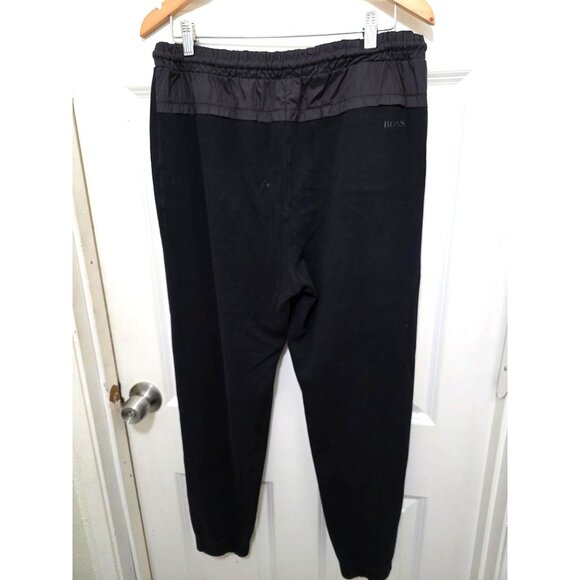 Hugo Boss Men's Black Jogger Pants Red Zip Pockets Elastic Waistband & Cuffs Siz - Picture 3 of 9